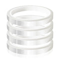 4 Rolls 10mm x33m Clear Heat Tape, Transparent High Temperature Heat Resistant by MEBMIK