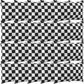 Eccliy 20 Pcs Checkered Makeup Bag Checkered Cosmetic Bag Canvas Gifts Accessories for Women Toiletry Pouch with Zipper Gift Bags for Team Party