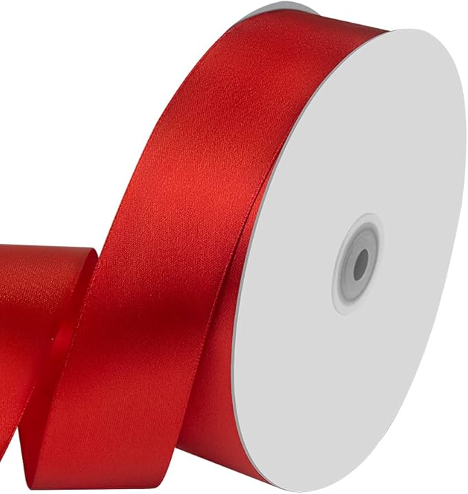 1-1/2" Wide x 100 Yards Single Face Polyester Satin Ribbon, Hair Bows, Wedding by KMERLIFE