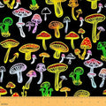 jejeloiu Mushroom Fabric by The Yard Soft 10 Yards