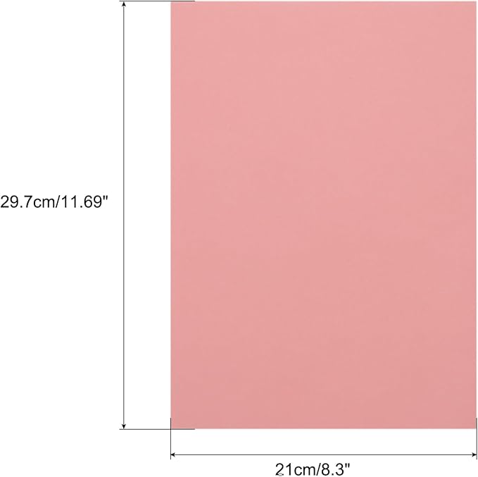 MECCANIXITY Colored Vellum Paper, 40 Sheet Light Pink Transparency 11.7 x 8.2 - Image 2