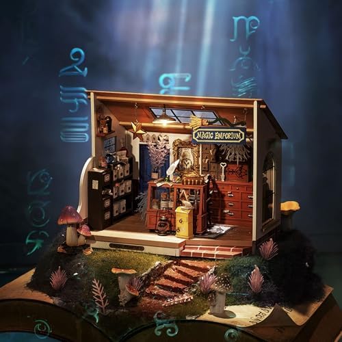 Rolife Magic Emporium DIY Miniature House Kit with LED Lights