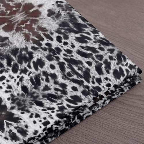Erosebridal Western Brown Cowhide Upholstery Fabric, 10 Yards