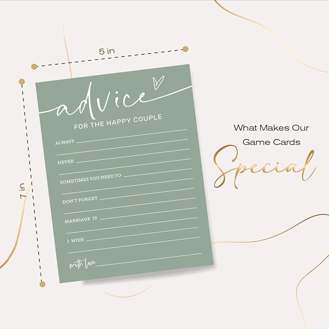 Bridal Shower Games Cards, Advice - Image 2