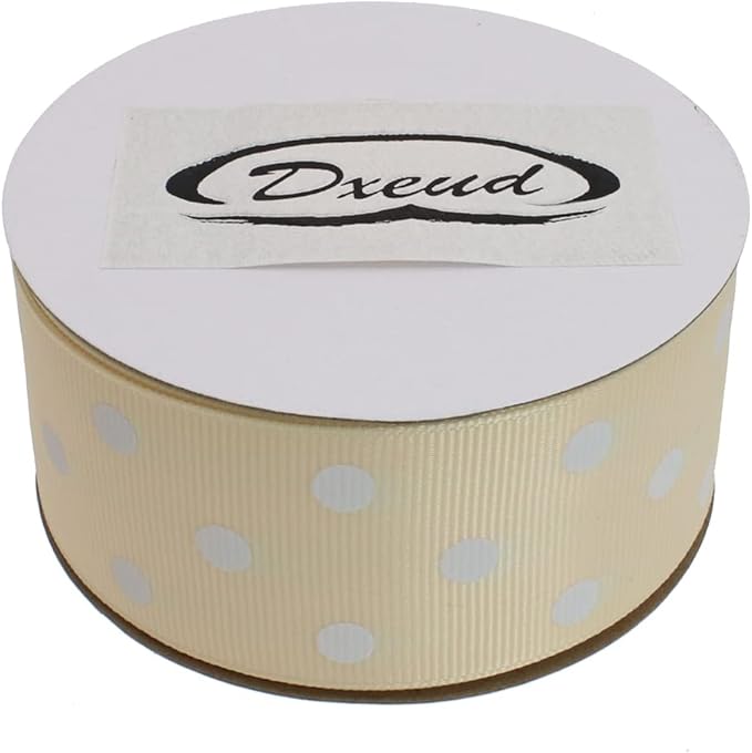 Polka Dot Grosgrain Ribbon 25 Yard Each Roll 100% Polyester - Image 3