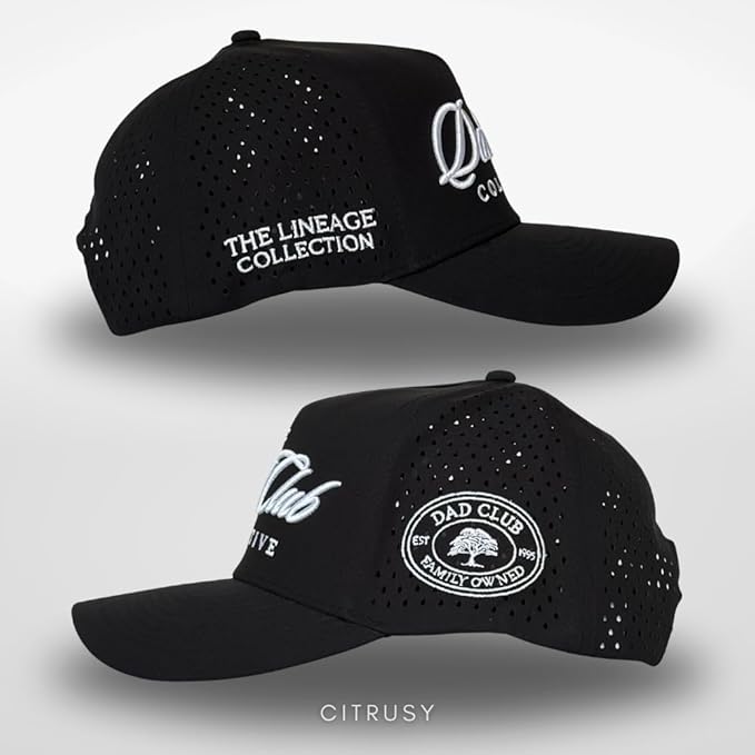 CITRUSY Athletic Trucker Golf Hat | Performance Mens 5 Panel Cap | Cool Breathable Waterproof Workout Running Snapback