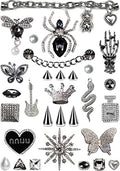 ZOKUZO Chic Bling Shoe Charms Gold and Sliver Designer Jewels Pretty Cute Chains Decorations Accessories for Women Girl Adults