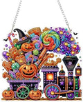 AIBOERL Diamond Art Kits for Adults, Halloween Acrylic Hanging Suncatcher
