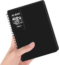 5x7in Black Paper Mixed Media Sketchbook, 110gsm Spiral Bound Art Journal by E-WEICHEN