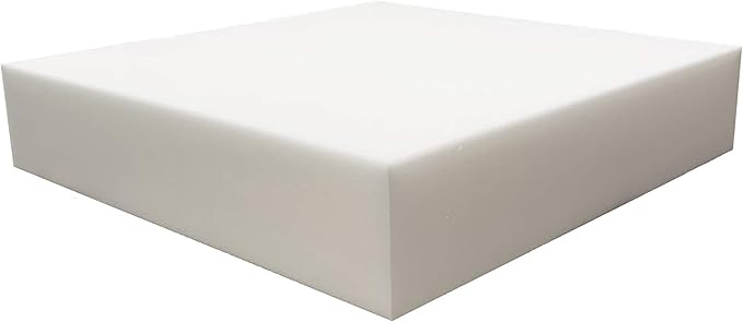 FoamRush 9" H x 24" W x 24" L Upholstery Foam Cushion High Density by FoamRush