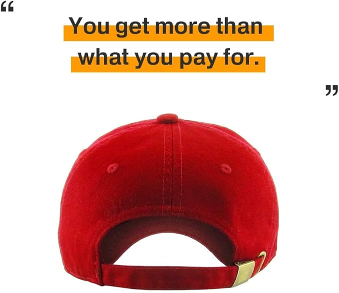 KBETHOS Classic Unisex Cotton Adjustable Low Crown Baseball Cap – Plain Dad Hat