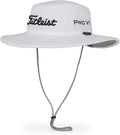 Titleist Men's Tour Aussie Golf Hat, White/Black