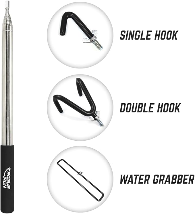 Disc Golf Retriever Pole Telescoping Disc Golf Accessories Grabber 16 inches to 16ft