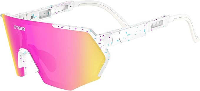 X-TIGER Polarized Youth Baseball Sunglasses UV400 Kids Sunglasses Boys Girls 8-12 Youth for Softball Cycling Sports Glasses