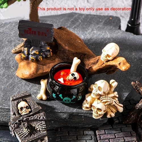 38pcs Resin Mini Figurines Spooky Ornaments For Micro‑Landscape and Gifts