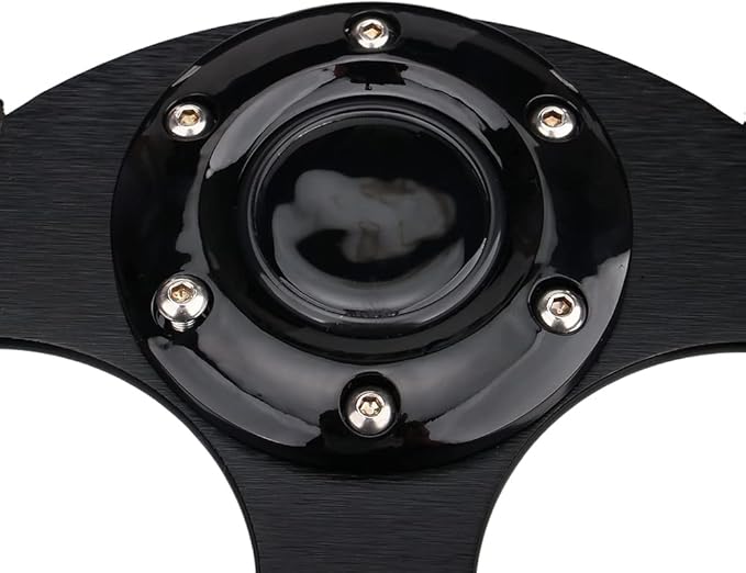 Black Chrome Golf Cart Steering Wheel for Club Car DS and Precedent Yamaha EZGO Steering Wheel with Ergonomic Design…
