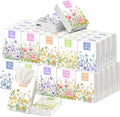 Outus 50 Pack Flower Travel Size Pocket Tissues, 400 Sheet Total
