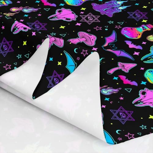 jejeloiu Halloween Bats Fabric by The Yard Soft 2 Yards