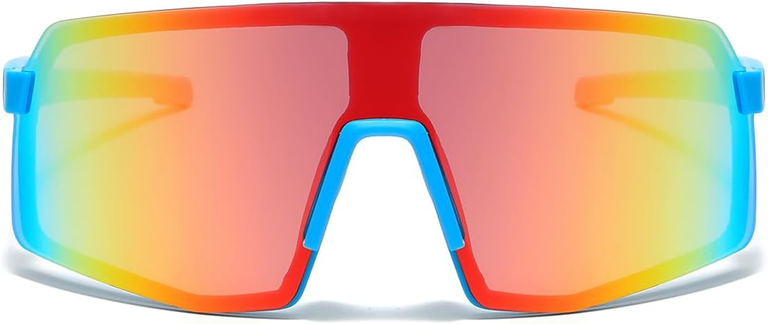 JOVAKIT Kids Baseball Sunglasses for Boys Girls Age 3-13, Youth Baseball Sun Glasses UV400 Sports Cycling Shades