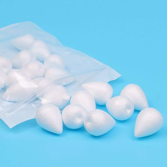 EORTA 80 Pieces Fondant Flower Forming Holders Oval Foam Flower Modeling - Image 3