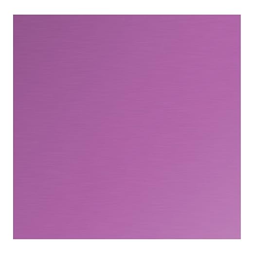 Anodized Aluminum Sheet Metal 12 x 12 x 1/32 Inch Purple Metal Plates by CKVIHAV