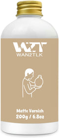 200ml Air Dry Clay Glaze, Waterproof and Scratch Resistant, Design by WAN2TLK