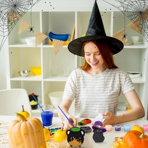WinnerWhy 24 Sets Halloween Ceramic Painting Kit Halloween Crafts for Adult