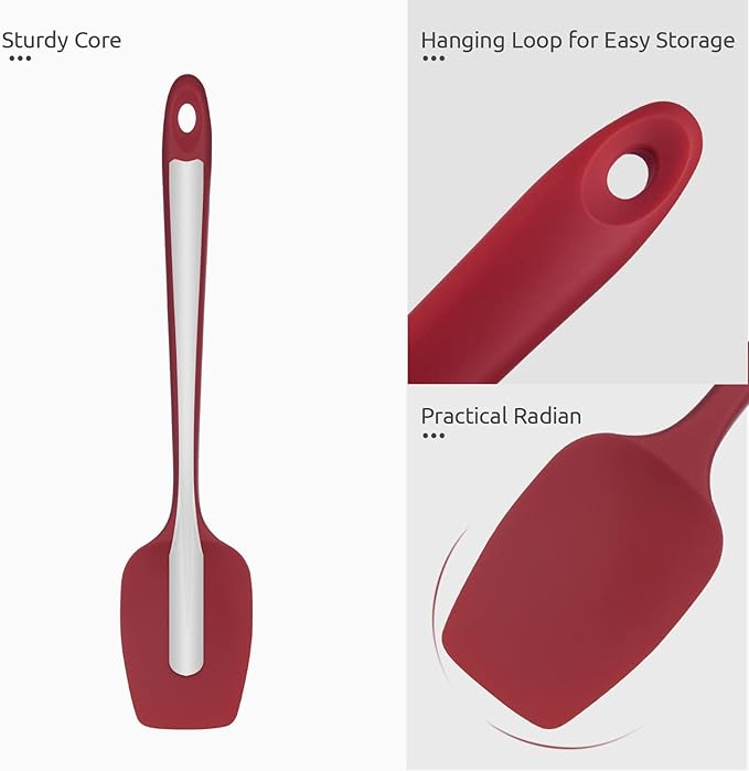 Heat Resistant Silicone Spatula Set: U-Taste 600ºF High Temp Seamless Food - Image 6