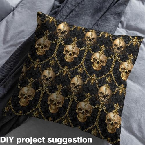 jejeloiu Happy Halloween Fabric by The Yard 3 Yard Ghost Pattern Fabric