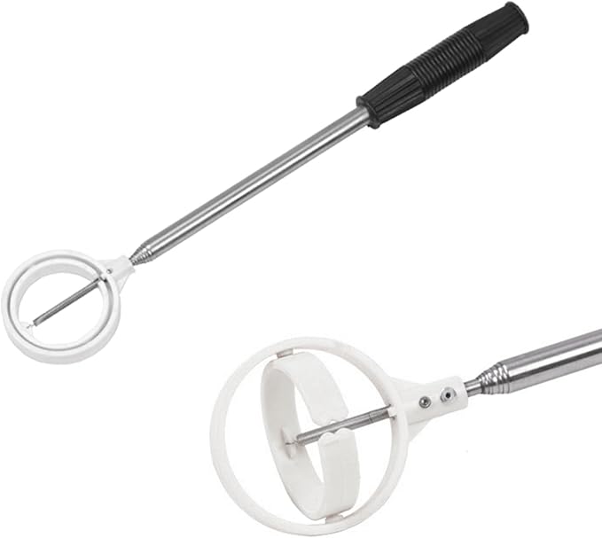 ZJchao Golf Ball Retriever, Golf Ball Retriever with Spring ReleaseReady Head and Locking Clip Golf Ball Retrievers Telescopic Yellow Golf Balls for Golf Golf Accessories for Men