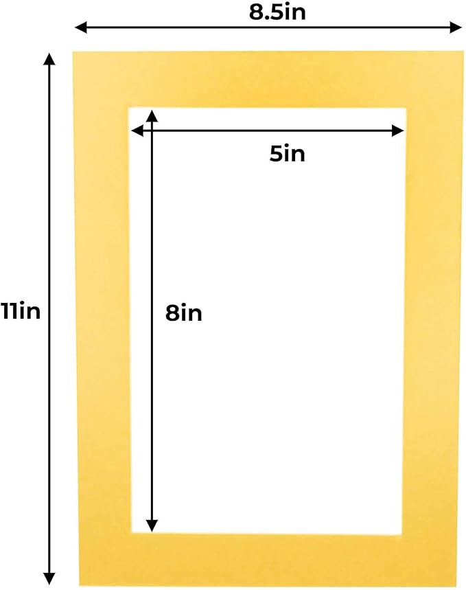 5.5x8.5 Mat for 8.5x11 Frame - Image 3