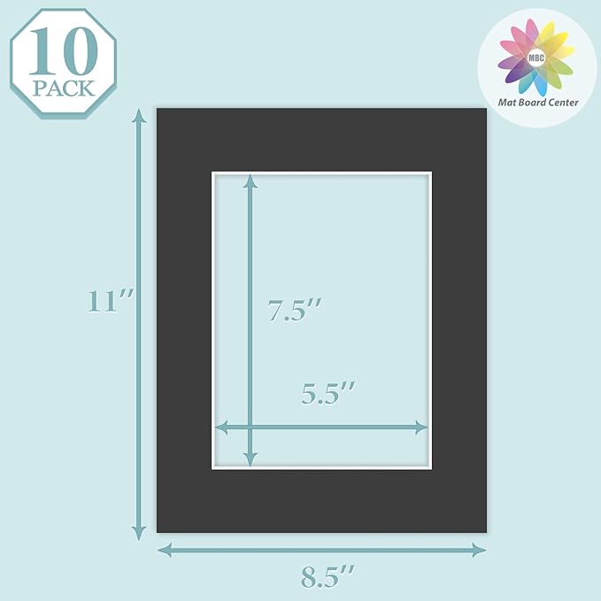 MBC MAT BOARD CENTER, 10 Pack 8.5X11 - Image 3