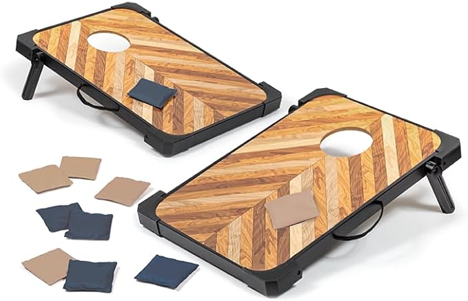 EastPoint 3-in-1 Bean Bag Toss, Tic Tac Toss, Ring Toss Game Set - Image 2