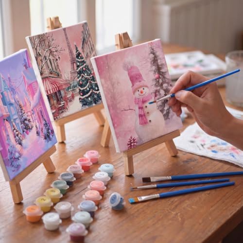 YooNotee 6 Pack Christmas Paint by Numbers Kit