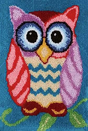 YOOTOM Owl Latch Hook Rug Kits for Adult,Wall Hanging Tapestry Crafts