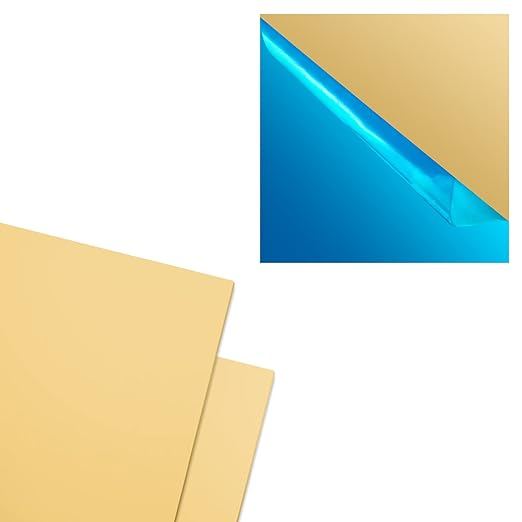 2 Pcs Brass Sheet, 20 Gauge Thickness, No Scratches, Film Attached Brass Plates - Image 4
