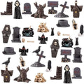 38pcs Resin Mini Figurines Spooky Ornaments For Micro‑Landscape and Gifts