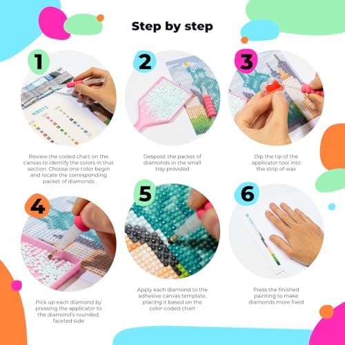 Citrichand Small Diamond Art Kits, Halloween Collection 16 Pack for Adults