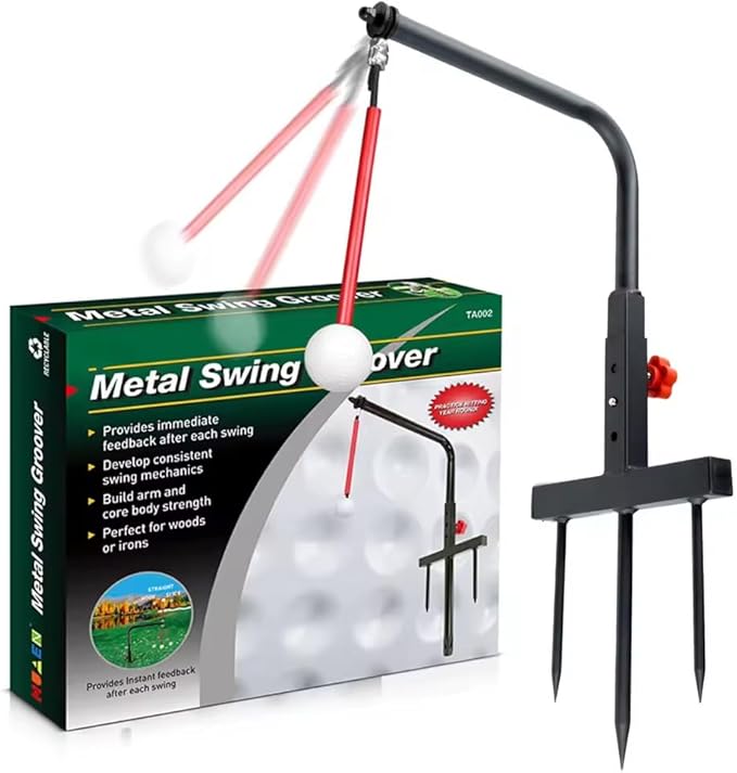 Golf Swing Trainer Aid Golf Practice Swing & Hitting Training Aid - Golf Accessories Pure Path Golf Swing Trainer Durable Black