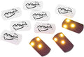 MVP Disc Golf Flat LED Tri-lite Disc Golf Lights (Pack of 10) (Yellow)