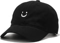 Umeepar Smile Face Baseball Cap for Women Men Adjustable Low Profile Unstructured Cotton Dad Hat