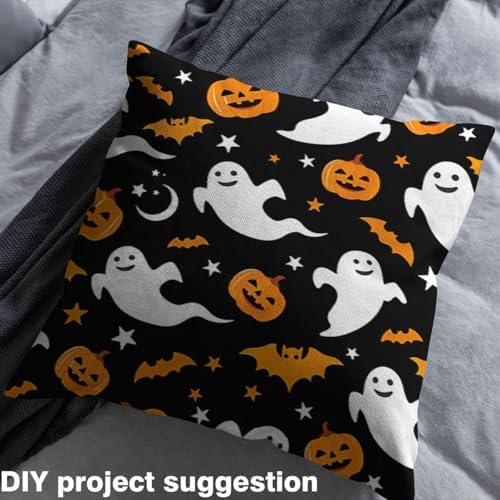 Feelyou Ghost Print Fabric By The Yard Decorative Soft