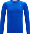 DEVOROPA Youth Boys Compression Shirt Long/Short Sleeve Football Baseball Undershirt Quick Dry Kids Sports Baselayer Crewneck