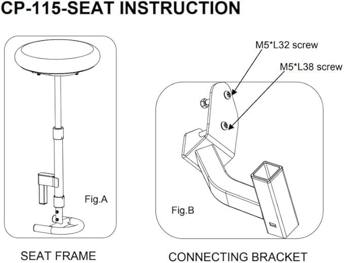 Caddytek Removable Golf Cart Seat, Golf Push Cart Seat, Golf Chair Accessory, Trolly Seat for 3 Wheels and 4 Wheels