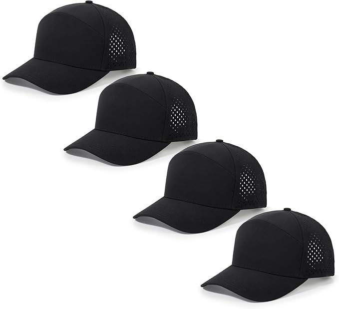 HH HOFNEN Quick Dry Baseball Cap Mesh Snapback Hat Sun and Rain Protection Structured Golf Trucker Hats for Men Women