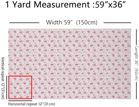 JEJELOIU Christmas Hat Fabric by The Yard Xmas Theme Upholstery Fabric Snowflake Waterproof Indoor Outdoor Decor for DIY Sewing Craft Projects 2 Yards