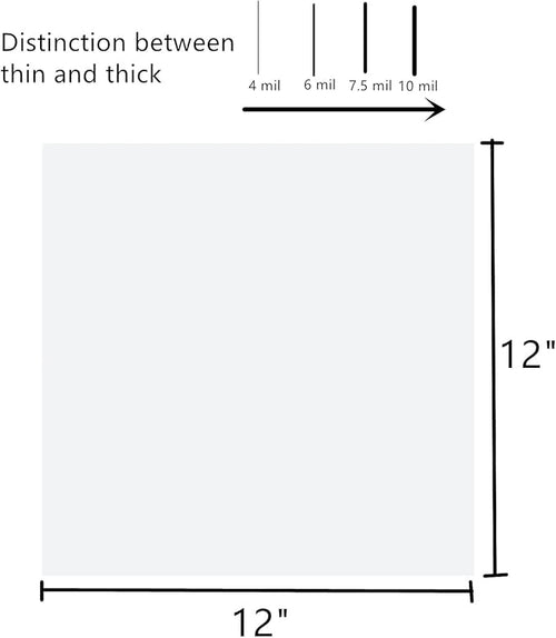 10-Pack 10 mil 12-Inch-by-12-Inch Blank Stencil Sheet - Image 2