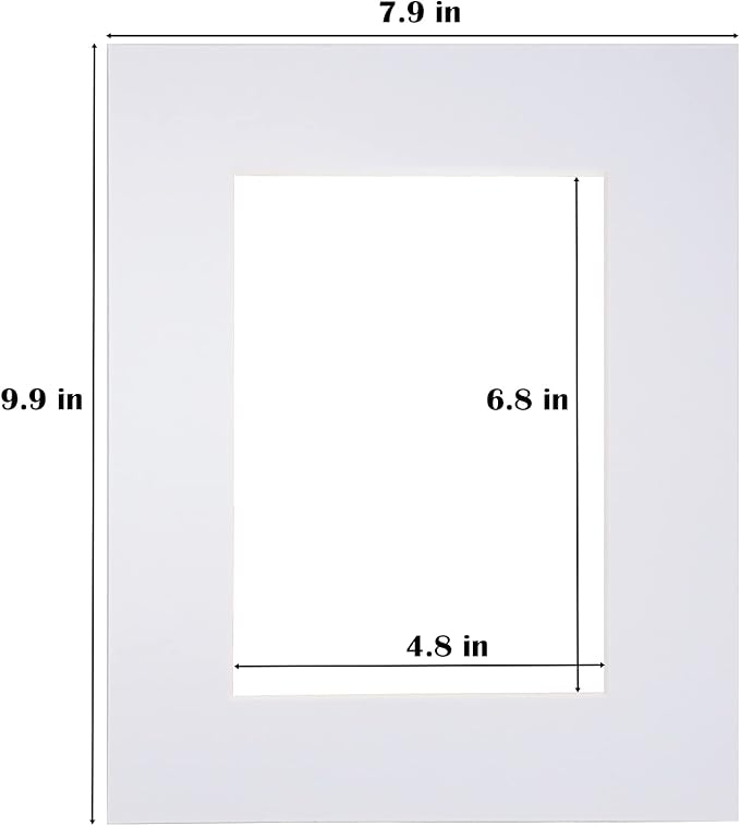 Egofine 8x10 White Picture Mats Pack of 25, Frame Mattes - Image 4