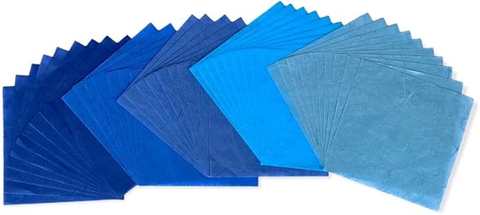 50 Sheets 6 x 6 Inches Natural Fiber Mulberry paper Sheets Square Origami Paper - Image 7