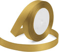 Golden Ribbon 5/8 Inches x 25 Yards, Bows Making, Floral Bouquets, DIY by KMERLIFE